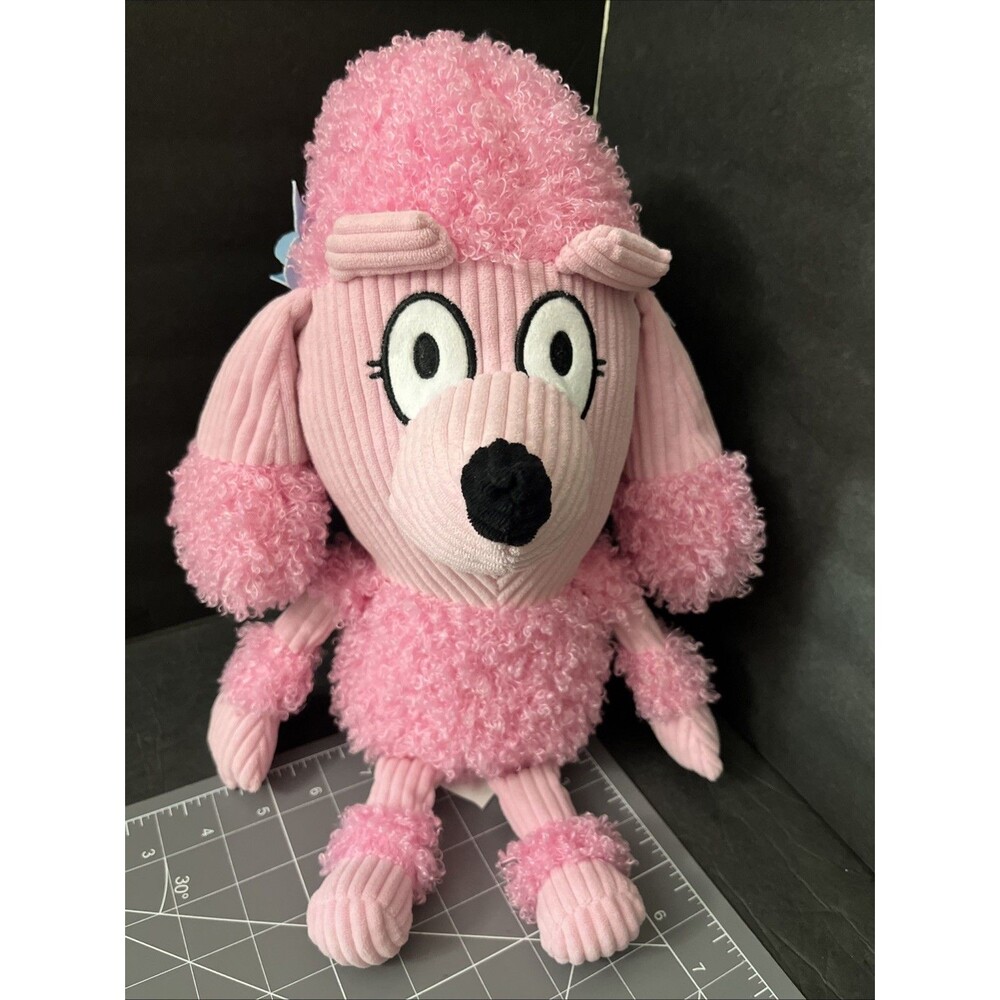 Bluey Friends Corduroy COCO Pink Poodle Stuffed Plush Puppy  RARE